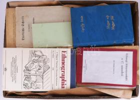 Egy nagy ládányi nagyrészt néprajzi és zenetörténeti témájú könyv, különlenyomat.