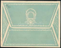 Az "Adria" levélpapír nagyméretű borítékja, Riegler József Ede papírgyárából, 17,5×22,5 cm