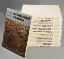 A múlt születése sorozat 1-20. köt. Teljes sorozat! 1. David Oates-Joan Oates: A civilizáció hajnala.; 2. Philip Rawson: Az indiai civilizáció.; 3. P. R. S. Moorey: Bibliai tájak.; 4. Alan Johnston: Az archaikus Görögország.; 5. Nicholas Postgate: Az első birodalmak.; 6. Philip Dixon: Britek, frankok, vikingek.; 7. Michael Vickers: A római világ.; 8. Roger Ling: A klasszikus görög világ.; 9. D. W. Harding: Az őskori Európa.; 10. A. Rosalie David: Az egyiptomi birodalmak.; 11. John Reich: Az ősi Itália.; 12. Michael Rogers: A hódító iszlám.; 13. Edward Kidder: Az ősi Japán.; 14. Peter Garlake: Afrikai királyságok.; 15. John Waechter: Az ember őstörténete.; 16. Georgina Hermann: Perzsa reneszánsz.; 17. Peter Warren: Az égei civilizációk.; 18. Patrick FitzGerald: Az ősi Kína.; 19. Warwick M. Bray-Earl H. Swanson-Ian S. Farrington: Az Újvilág.; 20. Clive Foss-Paul Magdalino: Róma és Bizánc.; Bp.,1983-1993 Helikon. Kiadói egészvászon-kötés, kiadói papír védőborítóban.