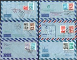 1960-1970 20 db MALÉV első és alkalmi repülés küldemény