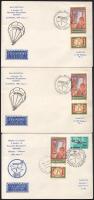 1971-1974 6 db MALÉV ballonposta küldemény