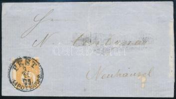 1871 Kőnyomat 2kr elfogazva nyomtatványon "PEST / LIPÓTVÁROS" - Neuhausel