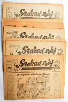 1948-1950 Szabad Száj humoros folyóirat 22 száma, változó állapotban, közte sérült, szakadt is.