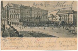 1900 Arad, Színház és Nagy Lajos szálloda, 1848 Múzeum. Römmler &amp; Jonas / theatre, hotel, museum (EB)