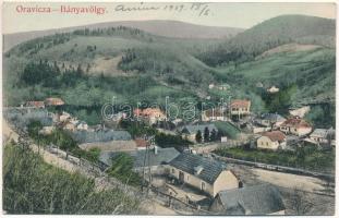 1909 Oravicabánya, Oravica, Oravicza, Oravita; Bányavölgy. Weisz Félix kiadása / mine valley (ragasztónyom / glue marks)