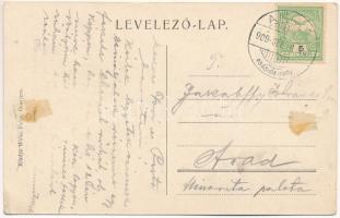 1909 Oravicabánya, Oravica, Oravicza, Oravita; Bányavölgy. Weisz Félix kiadása / mine valley (ragasz...