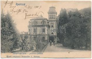 1903 Resicabánya, Resica, Resicza, Resita; Igazgatósági épület. Braumüller L. kiadása / Directions-Gebäude / mine directorate's building (r)