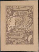 Nagy Sándor (1868-1950), Morelli Gusztáv (1848-1909): Ex libris A. Lippich de K. (Koronghi Lippich E...