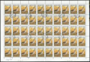 1990 Madarak XII. - Védett madaraink 40f hajtott ív a tervező, Varga Pál alárásával