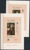 1999 Vajk megkeresztelése karton emlékív fekete sorszámmal + "A BÉLYEGVILÁG ELŐFIZETŐINEK 1999" ajándék karton emlékív piros sorszámmal
