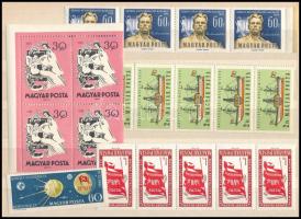 1959 Kis tétel, benne több példányos sorok 6 db borítékban + kétoldalas közepes berakólapon (~26.000)