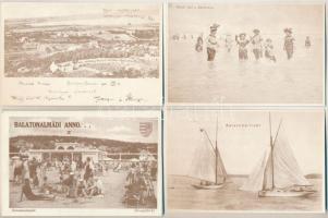 Balatonalmádi - 6 db MODERN reprint képeslap: anno, válogatás Schildmayer Ferenc gyűjteményéből, saját tokban
