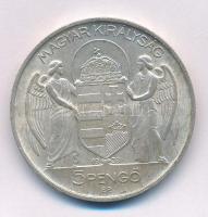 1939. 5P Ag "Horthy balra" T:AU patina Adamo P8.2