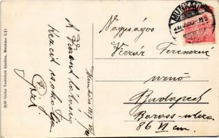 1917 Munkács, Mukacheve, Mukacevo; Latorca híd. Grósz Testvérek kiadása / Latorica river bridge (EK)