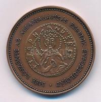 2000. "MÉE köszönti az Államalapítás ezredik évfordulóját" kétoldalas bronz naptárérem (42...