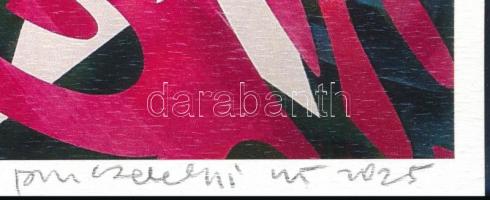 Pinczehelyi Sándor (1946-): Coca-Cola (cím nélkül), 2025. Print, papír, jelzett, hátoldala kiállítás...