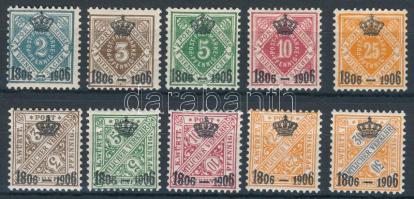 Német államok Württemberg 1906 10 klf Hivatalos bélyeg (*Mi EUR 195,5)