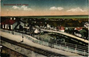 1921 Balatonalmádi-fürdő, látkép, vasútállomás (b)