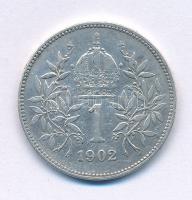 Ausztria 1902. 1K Ag "Ferenc József" T:VF Austria 1902. 1 Corona Ag "Franz Joseph" C:VF Krause KM#2804
