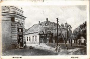 1941 Pincehely, utcarészlet, Mandl József üzlete (EB)