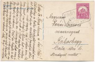 1929 Szeged, Királyhalmi várostanyai vasútállomás, gőzmozdony, vonat. Weinstock E. 225. Szeged Város...