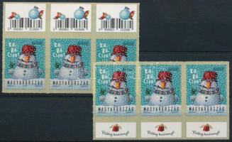 2018 Karácsony alsó és felső ívszéli hármascsík