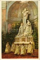 1937 Keszthely, Szent Terézke kiváltságos főoltára. Klösz Gy. és Fia s: Hollós Endre (EK)