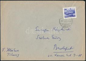 1964 Illyés Gyula (1902-1983) író, költő saját kezű levele + boríték