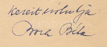 1958 Both Béla (1921-2001) dandártábornok saját kézzel írt levele