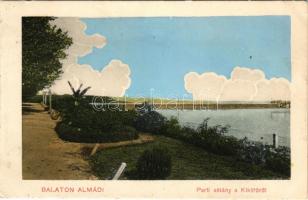 Balatonalmádi, parti sétány a kikötőről (apró szakadás / tiny tear)