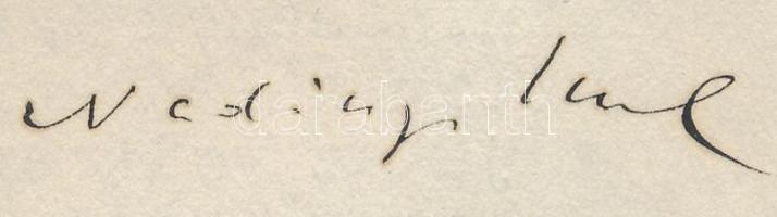 1931 Nadányi Emil (1881-1933) újságíró, szerkesztő saját kézzel aláírt levele + boríték