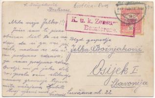 1917 Beszterce, Bistritz, Bistrita; Evangélikus templom télen, üzletek / Lutheran church in winter, ...