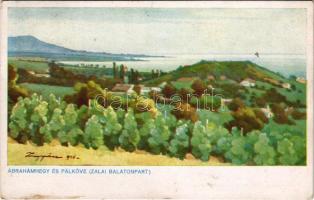 1953 Ábrahámhegy és Pálköve (Zalai Balatonpart) s: Zsuppán János (ragasztónyomok / glue marks)