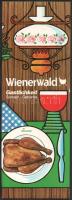 cca 1968 Wienerwald bajor étterem étlapja