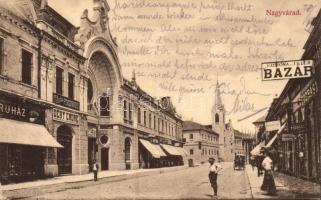 Nagyvárad Rákóczi street with the glassware shop of Endre Déry (EB)