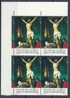 1994 Húsvét ívsarki négyestömb, a bélyegkép egy része az ívszélen