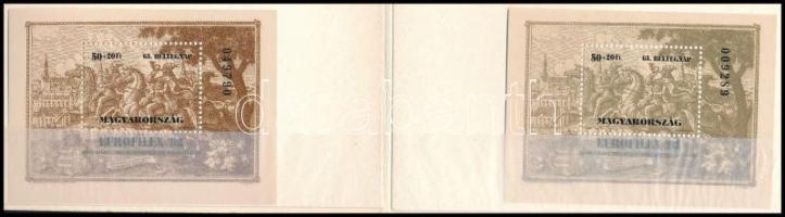 1992 Bélyegnap normál és ajándék blokk dísztokban (19.000)