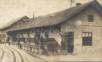 Marosújvár salt mine freight railway station photo