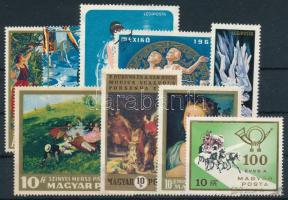 9 klf blokkból kiszedett bélyeg