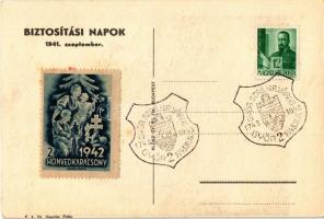 1943 Biztosítási Napok reklámlapja. Egy család költségvetése (Beosztás - előrelátó gondosság - csalá...