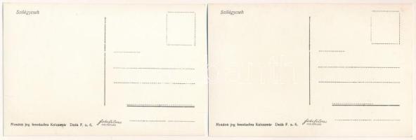 Szilágycseh, Cehu Silvaniei; Református templom, belső / Calvinist church, interior - 2 db régi képe...