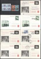 7 klf díjjegyes az 1956-os forradalom emlékére + görög Nagy Imre sor + felülnyomott négyestömb