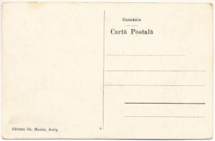 Felek, Freck, Avrig; Üveggyár, munkások csoportja. Gh. Maxim kiadása / Fabrica de Sticla, Lucratori ...