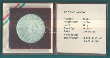 1984. 500Ft Ag "Nők évtizede" T:BU Csak 8000db! Eredeti tokban, tanúsítvánnyal!