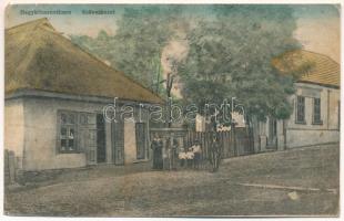 Hegyközszentimre, Santimreu; szövetkezet üzlete / cooperative shop (vágott / cut)