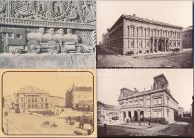 Budapest - 12 db MODERN reprint város képeslap saját tokban, Néray Katalin, Offset és Játékkártya Nyomda kiadása