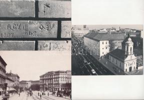 Budapest - 12 db MODERN reprint város képeslap saját tokban, Néray Katalin, Offset és Játékkártya Ny...