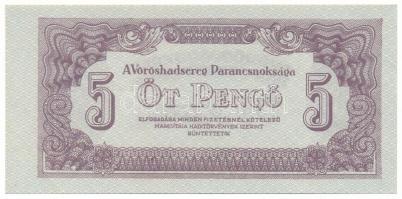 1944. 5P "A Vöröshadsereg Parancsnoksága" T:AU, sarokhajlás Adamo P43