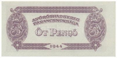 1944. 5P "A Vöröshadsereg Parancsnoksága" T:AU, sarokhajlás
Adamo P43