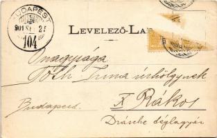 1901 Torda, Turda; Aranyos híd. Füssy és Sztupjár kiadása / Aries river bridge (Rb)